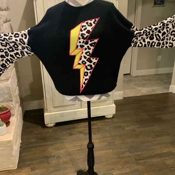 Crazy Train lightning bolt sweater. - Picture 3 of 8
